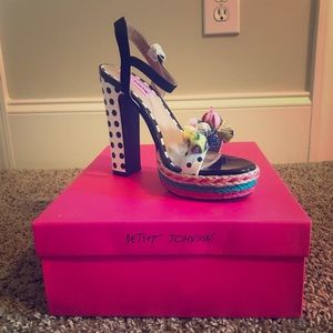 Betsey Johnson Multi Polka Dot Heels